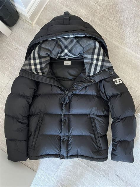 burberry blue puffer jacket|vintage Burberry puffer jacket.